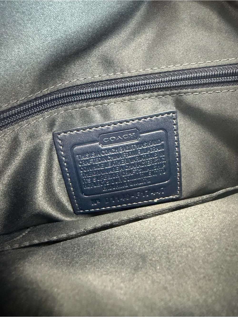 Coach Blue Signature Canvas and Leather Shoulder Bag